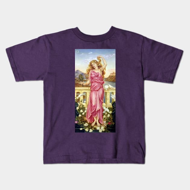 Helen of Troy - Evelyn de Morgan Kids T-Shirt by forgottenbeauty